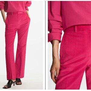COS Slim-Fit High-Waisted Corduroy Trousers